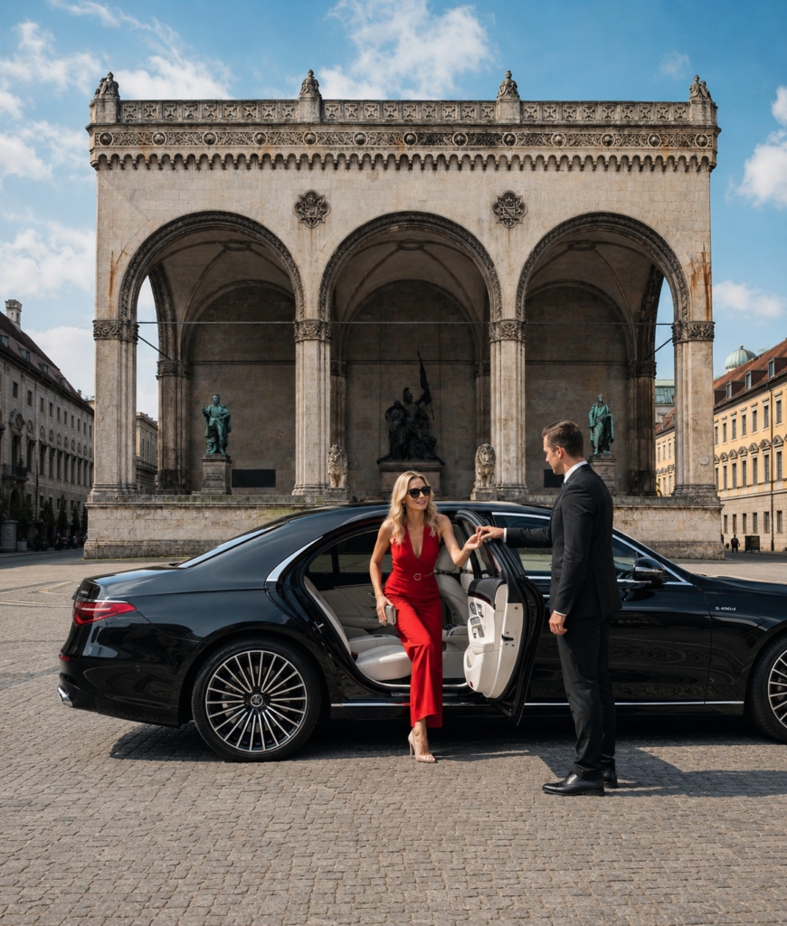 Mercedes-Benz S-Klasse von Xceed Concierge Services am Odeonsplatz in München